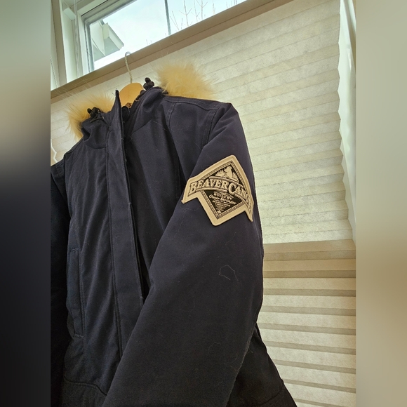 Beaver Canoe Roots Winter Jacket Navy Blue Size Small - Picture 4 of 7